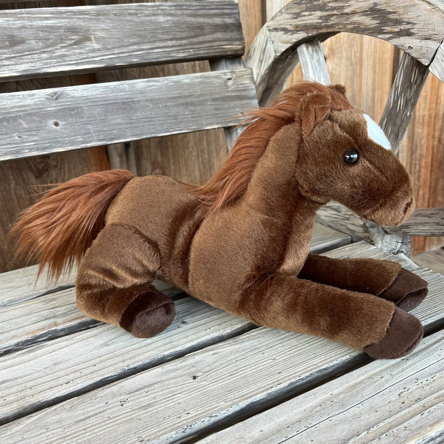 12" Plush Brown Horse