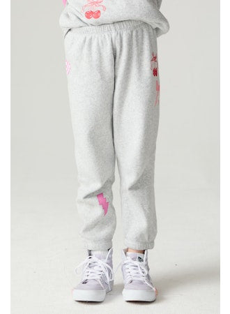 Chaser - Girl Power Medley Crewneck & Pants, Heather Grey