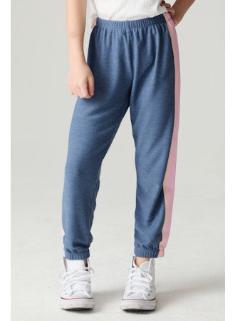 Chaser - Multi Stripes Zip Up & Pants, Blueberry Jam