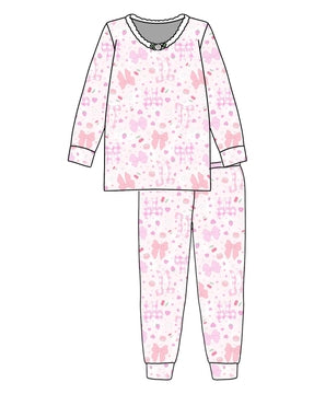 Esme - Long Sleeve & Pants Pajamas, Summer Bows
