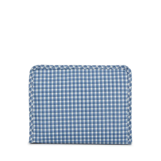 Trvl - Roadie Small Zip Pouch, Rodeo Check Indigo