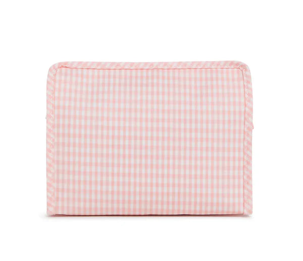 Trvl - Roadie Medium Zip Pouch, Gingham Taffy
