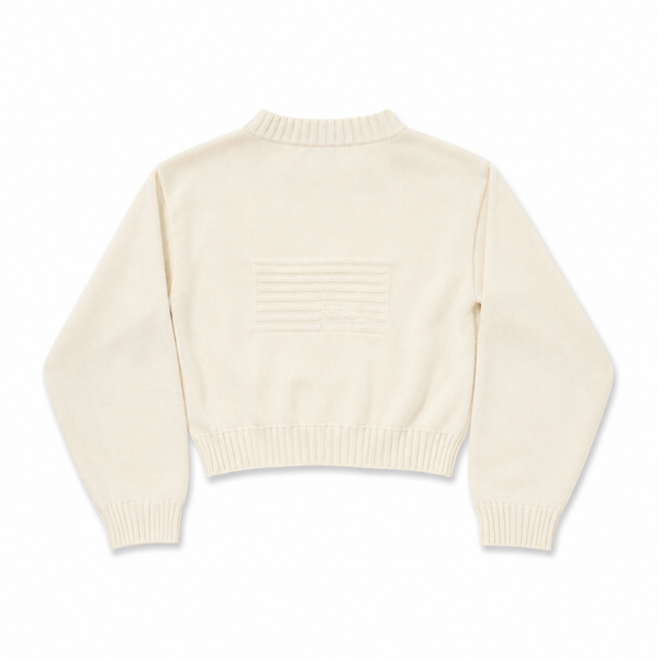 Katie J - Tween Americana Sweater, Cream