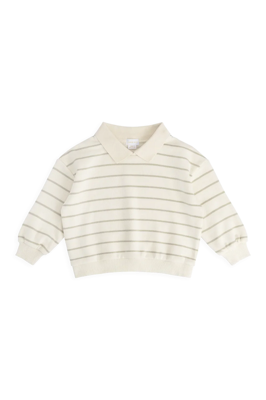 Jamie Kay - Benedict Sweatshirt, Horizon Stripe Lichen/Cloud