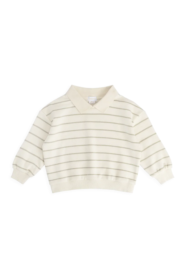 Jamie Kay - Benedict Sweatshirt, Horizon Stripe Lichen/Cloud