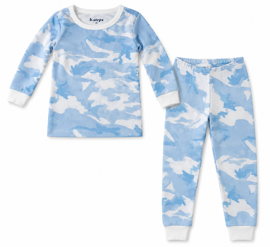 Baby Steps - Camo Pajamas, Blue