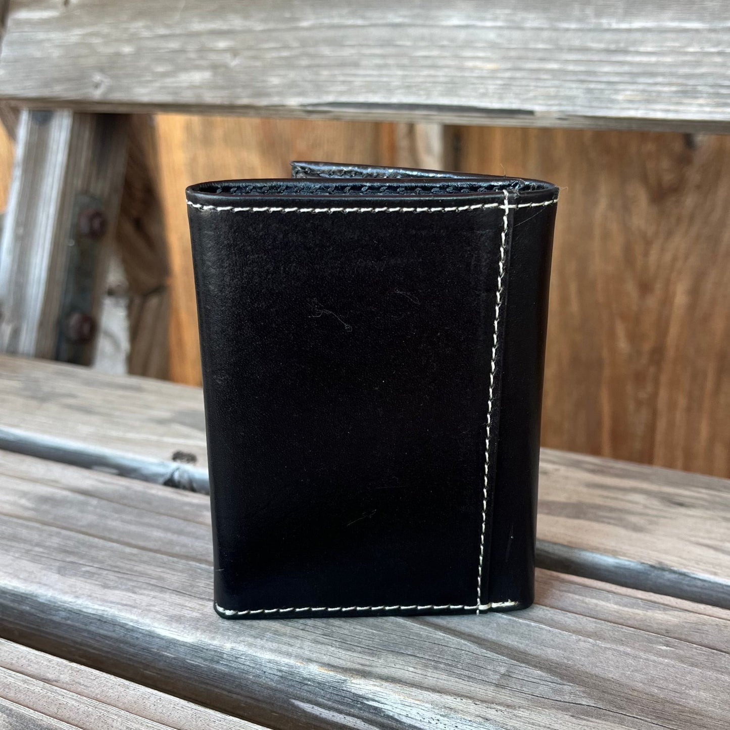 Black Floral Trifold Wallet | Nocona
