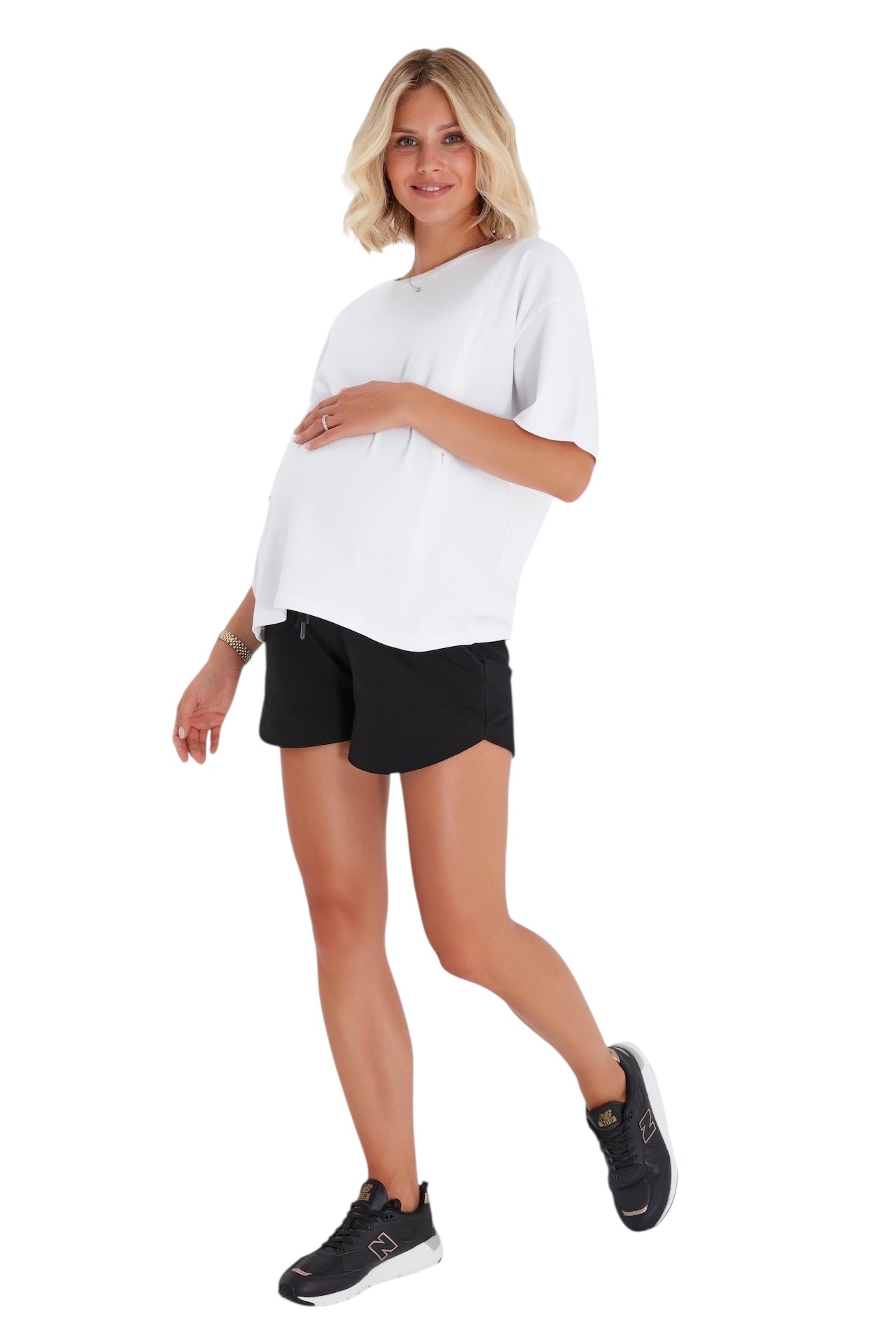 Relax Foldover Waistband Maternity Shorts