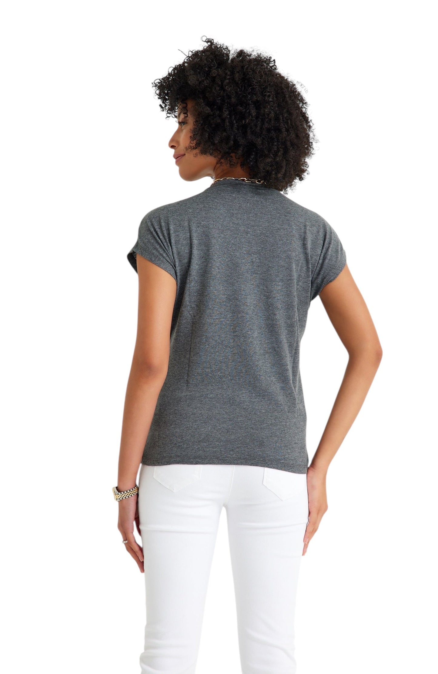 Handy Crossover Short Sleeve Cotton Maternity/Nursing Top