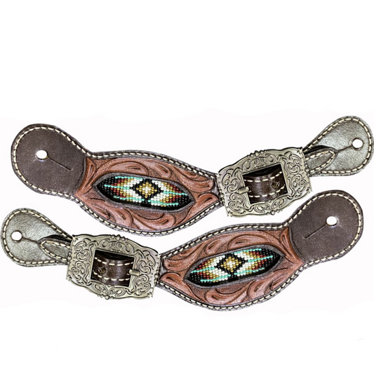 Beaded Shaped Spur Straps