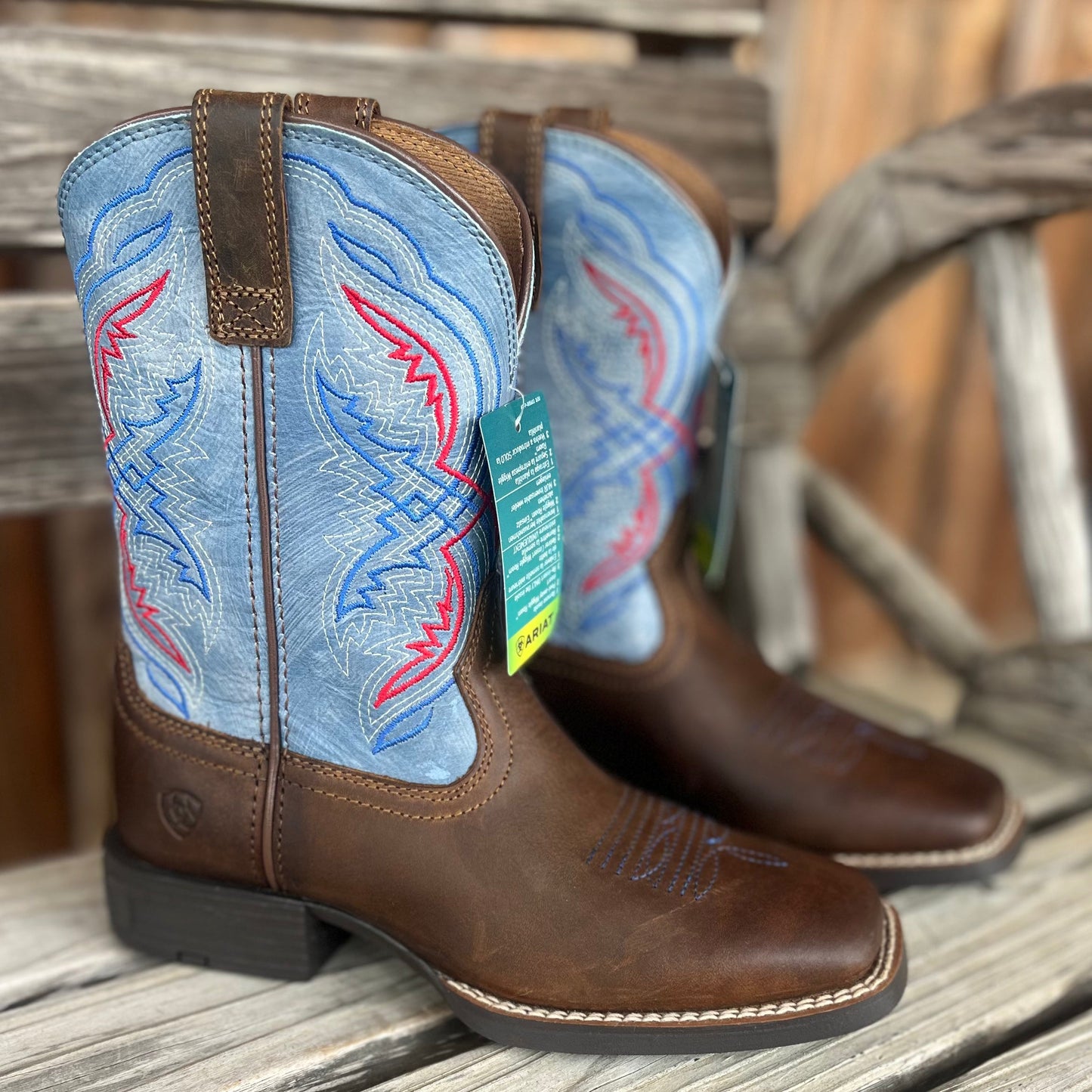 Blue Double Kicker | Ariat Kids