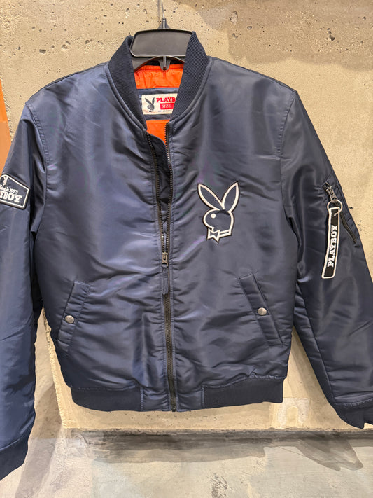 Playboy Navy Bomber with Zip