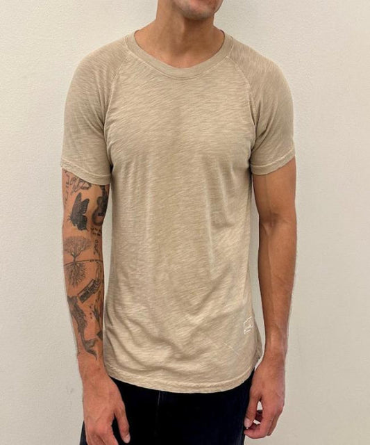 New Standard 4 Corners Raglan (Khaki) 100% USA Cotton