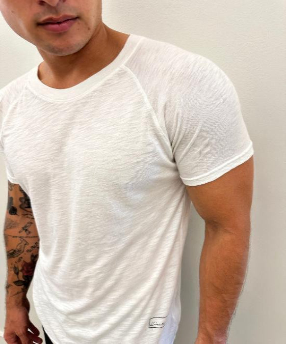 New Standard 4 Corners Raglan (White) 100% USA Cotton