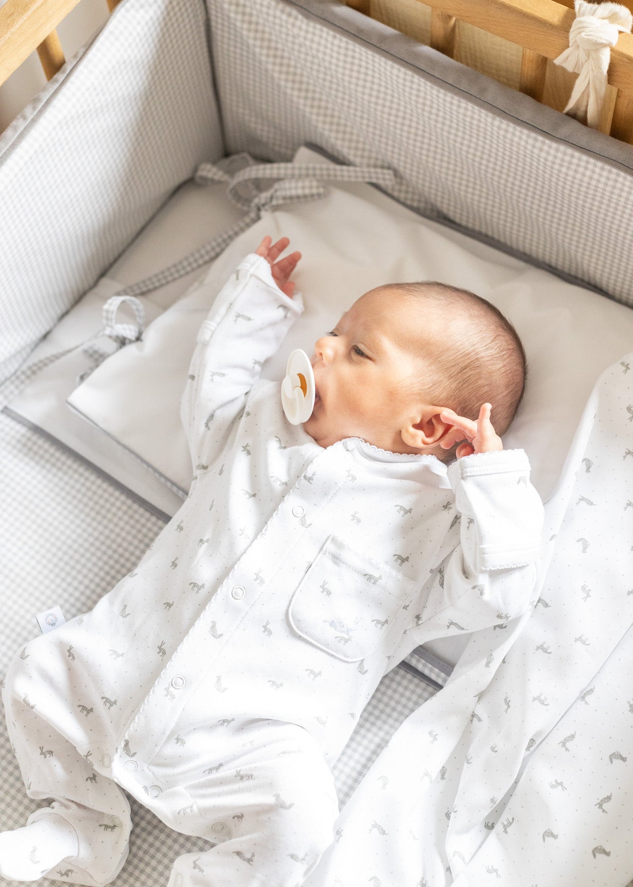 Little Gray Rabbits Pima Baby Pajama