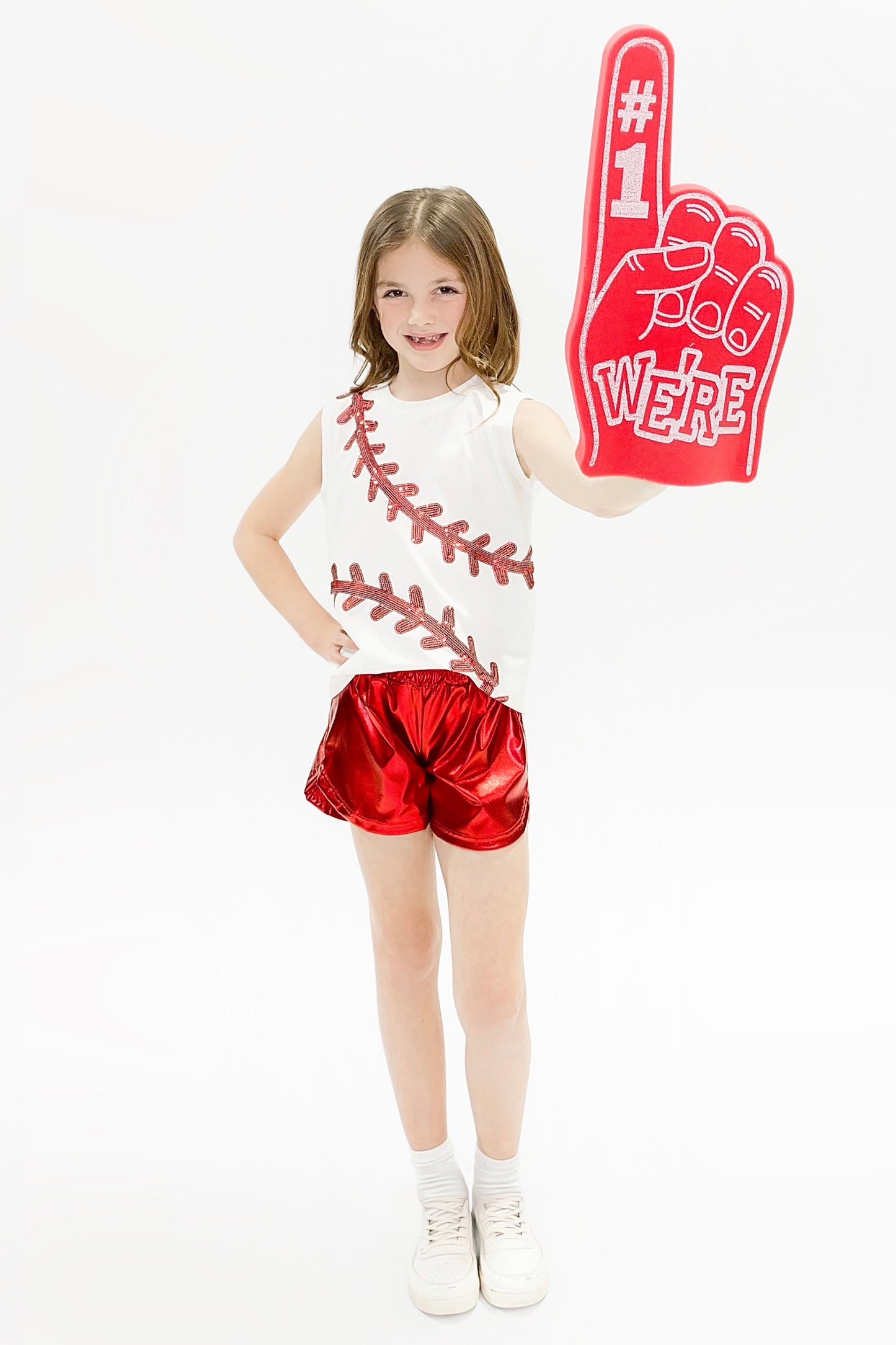 Baseball White Tank