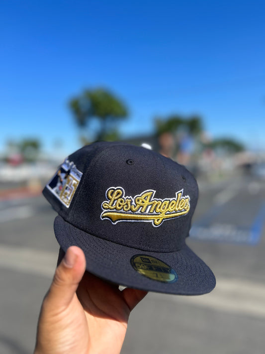 Los Angeles Dodgers Navy Script 5950