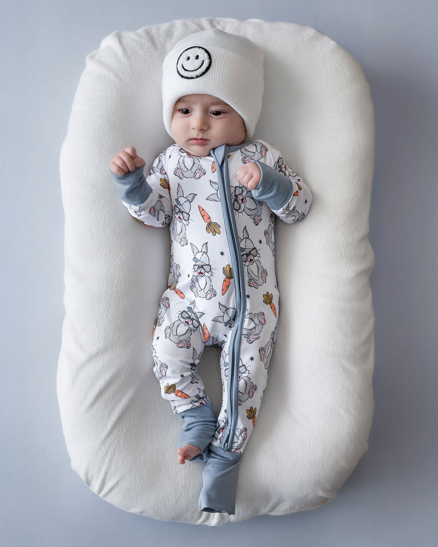 Bamboo Zip Romper | Rad Bunny
