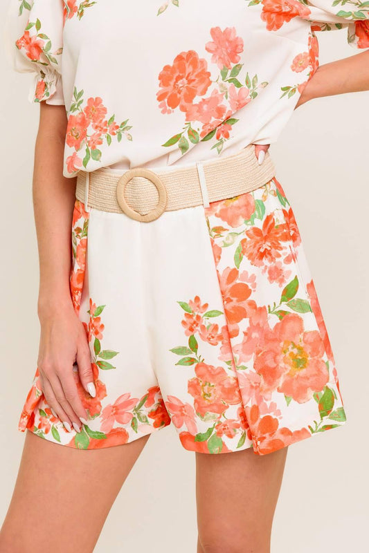 LOVELY DAYS IVORY WOVEN SHORT