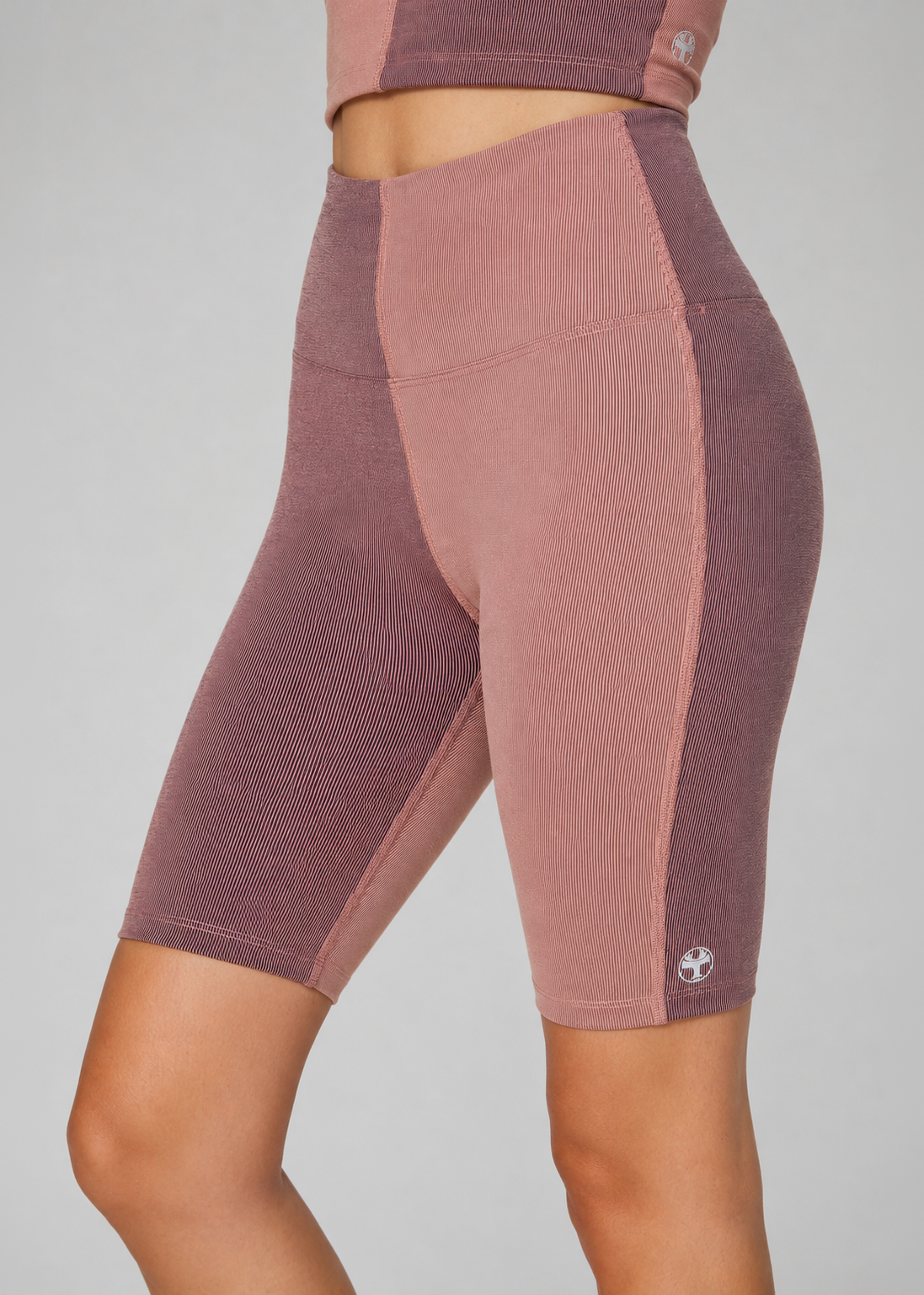 Two Tone Biker Shorts