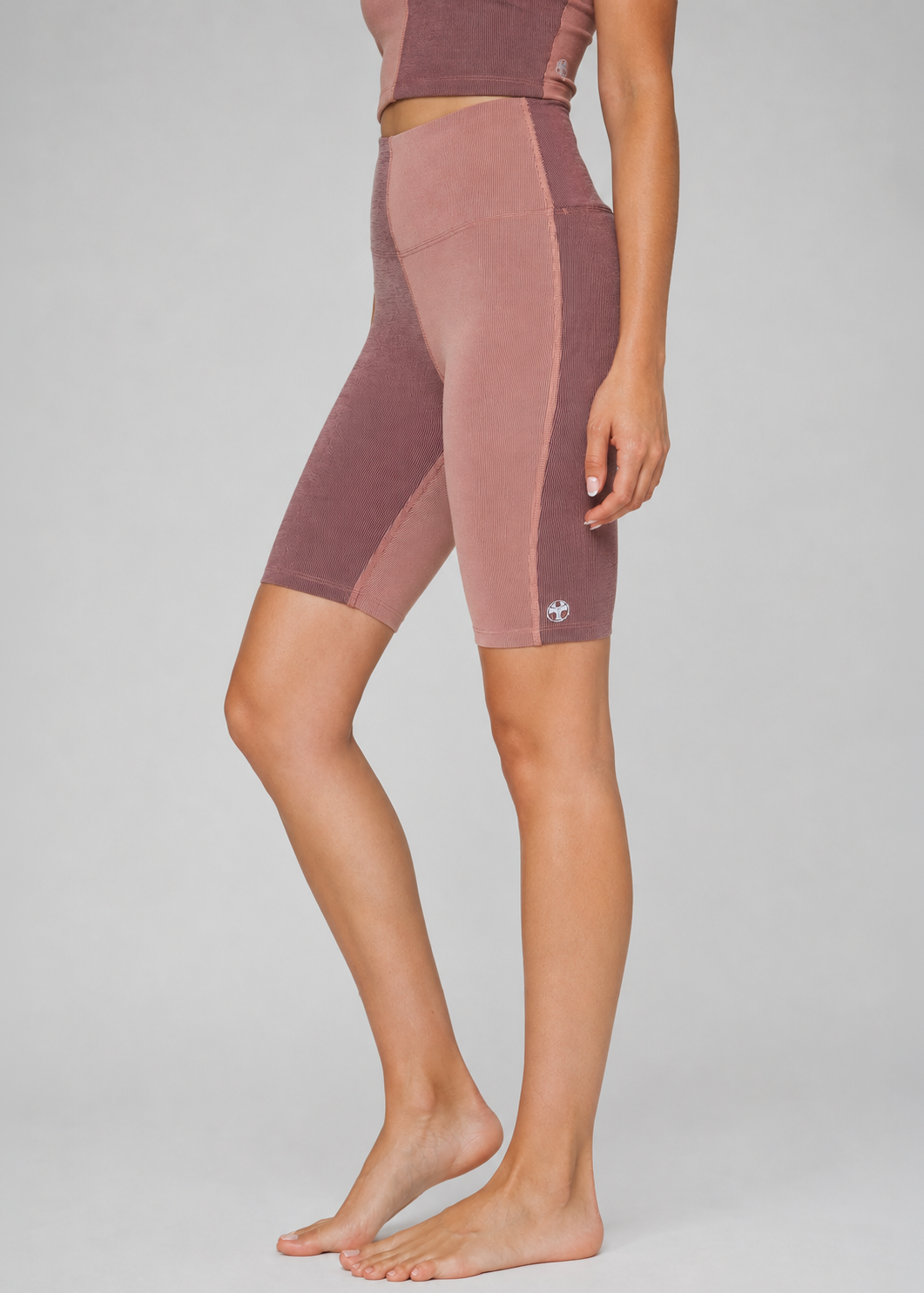 Two Tone Biker Shorts