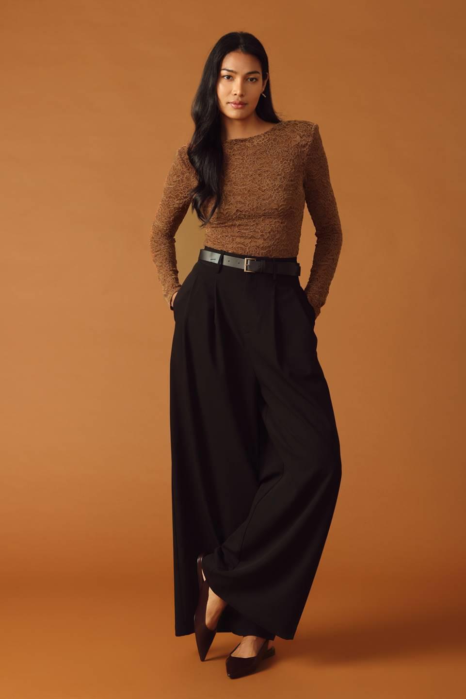 NEVER ENOUGH WOVEN LACE BODYSUIT