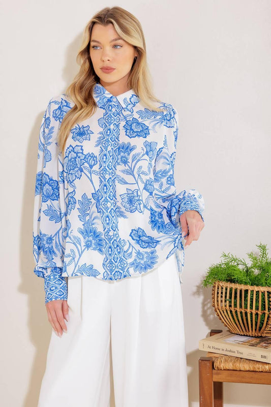 LOVELY DARLING WOVEN TOP
