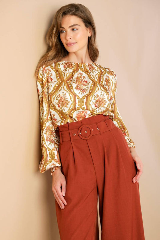 BE BETTER IVORY WOVEN TOP