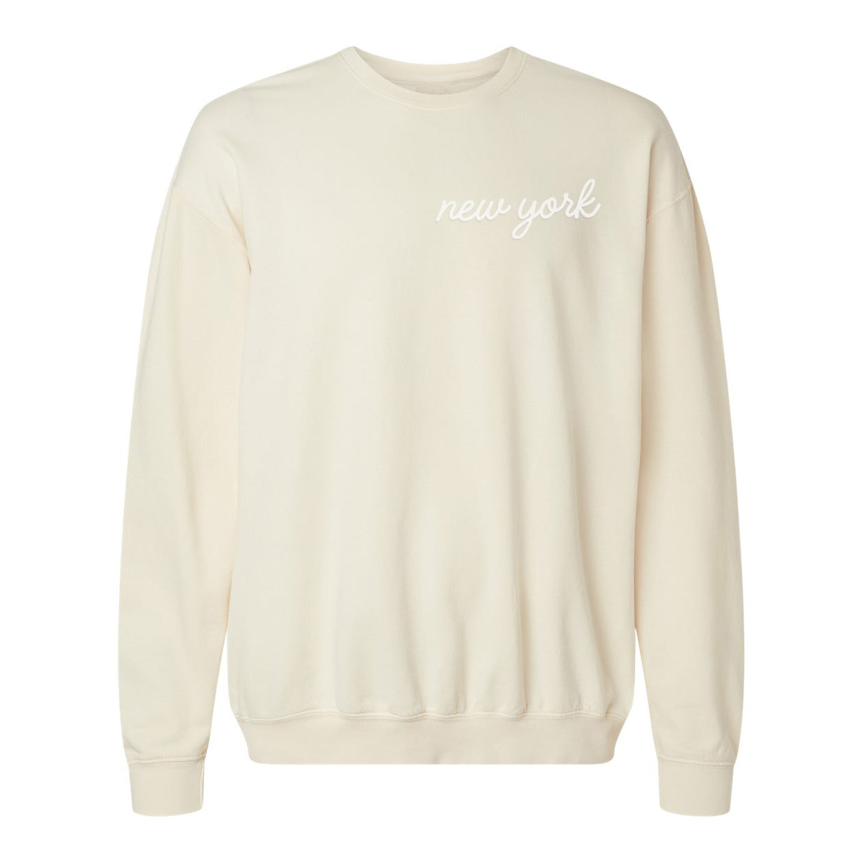 New York Cursive Washed Sweatshirt