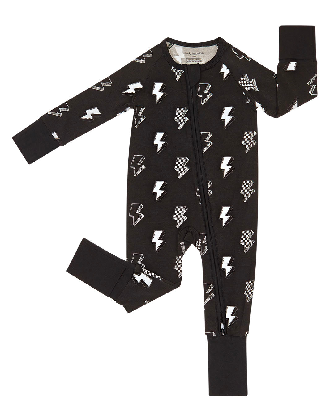 Bamboo Zip Romper | Ink Bolts