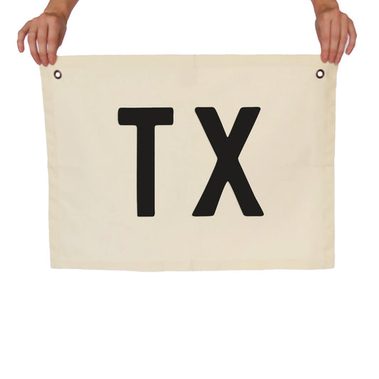 TX Large Canvas Flag