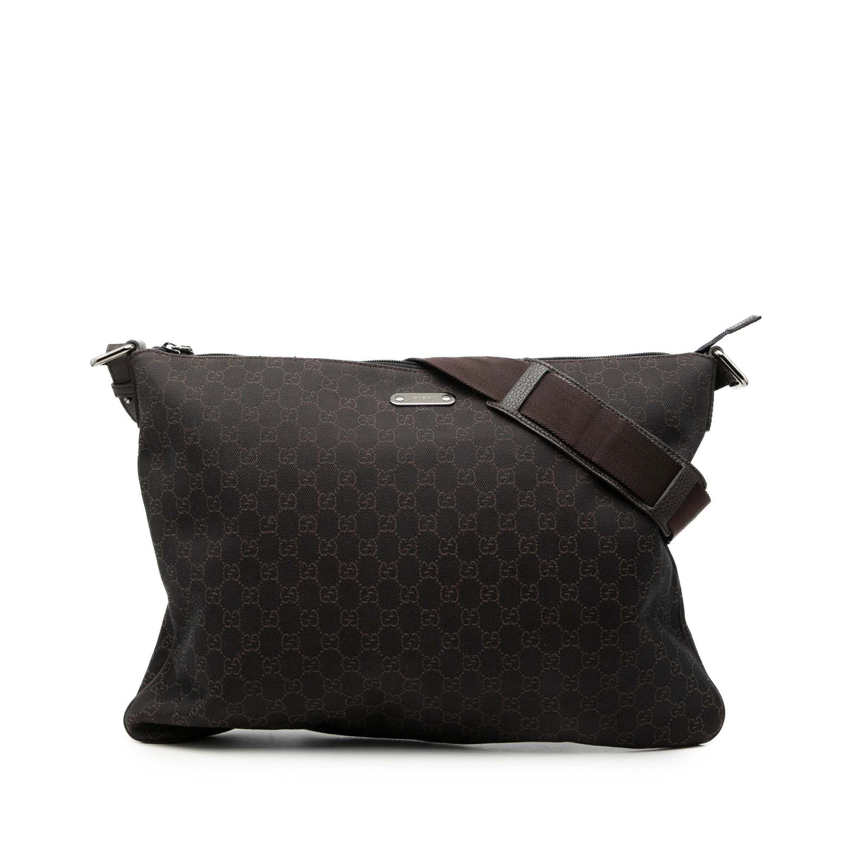 Crossbody Bag GG Denim Brown (Pre-Owned)
