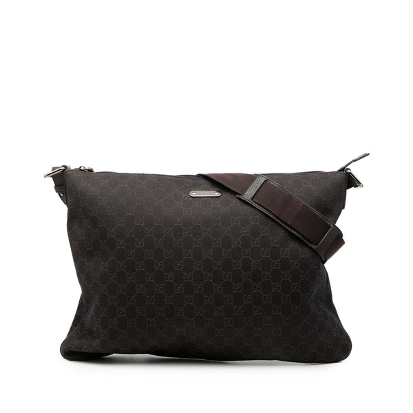 Crossbody Bag GG Denim Brown (Pre-Owned)