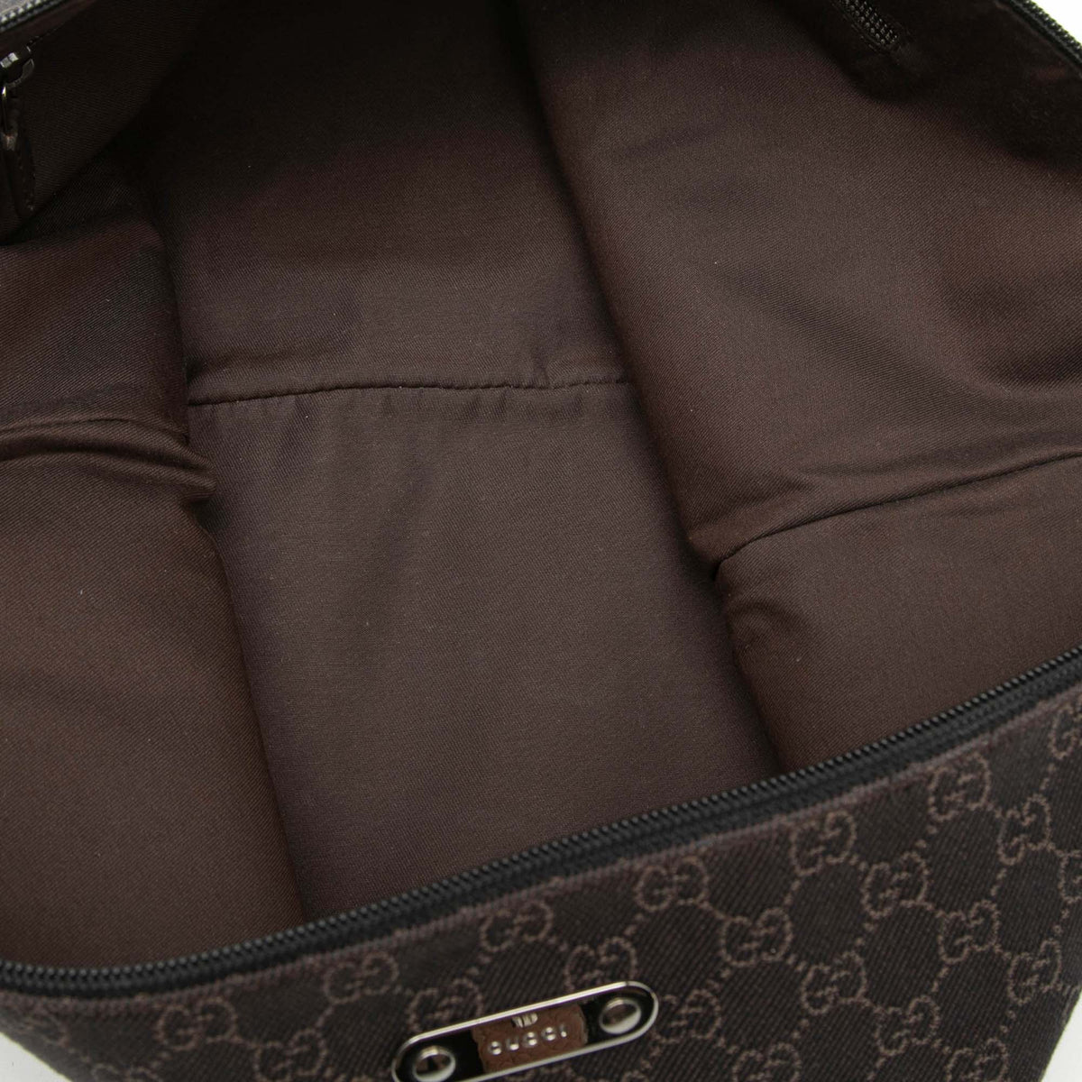 Crossbody Bag GG Denim Brown (Pre-Owned)