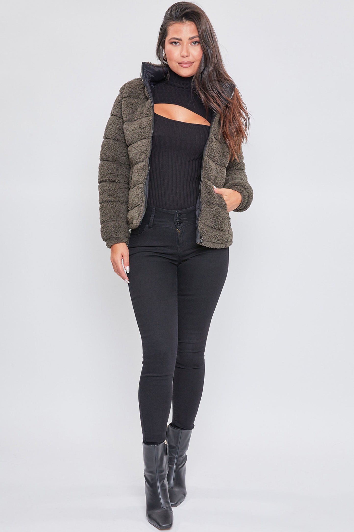 Poodle Fur Reversible Jacket