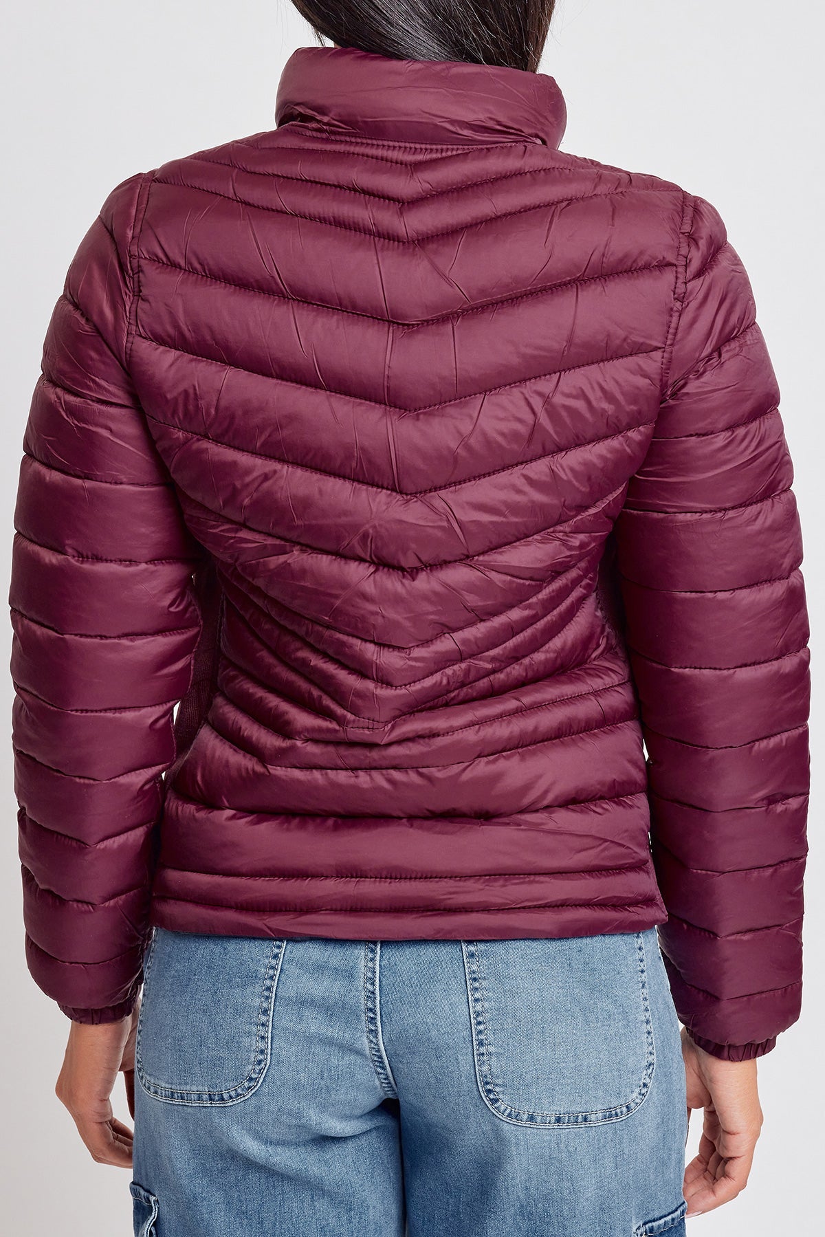 Women's Reversible Fitted Puffer Winter Jacket