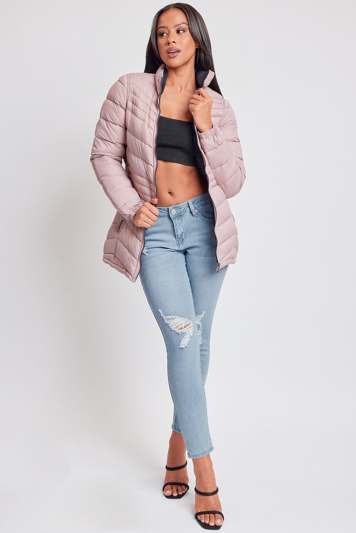 Women's Winter Reversible Puffer Jacket