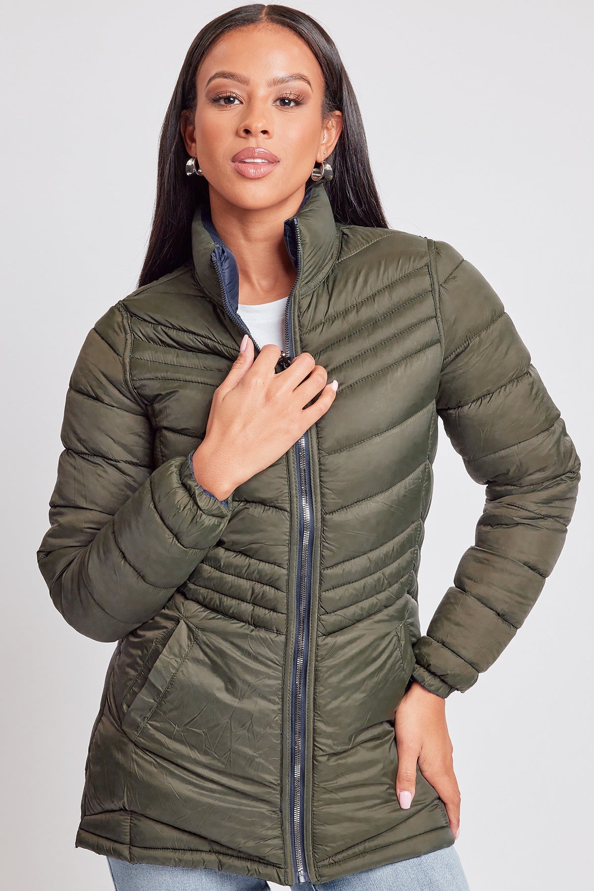 Women's Winter Reversible Puffer Jacket