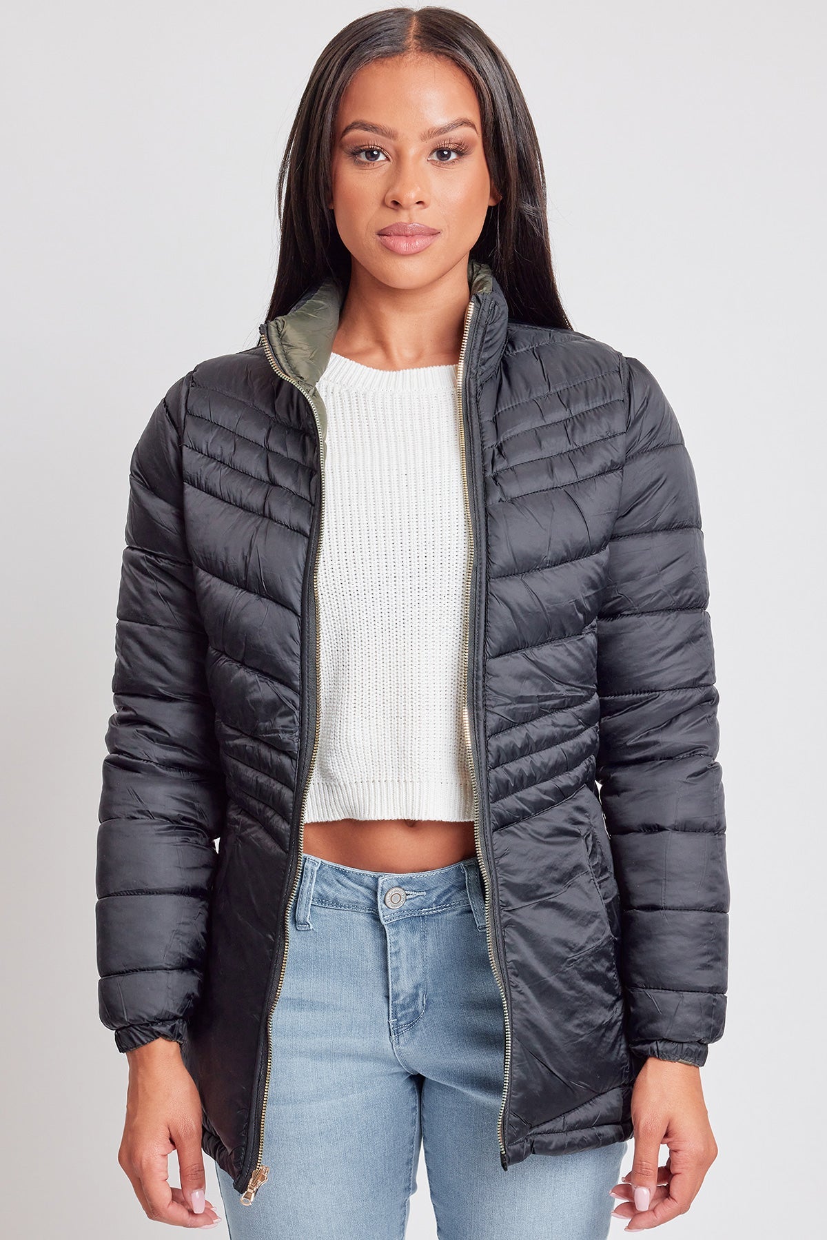 Women's Winter Reversible Puffer Jacket