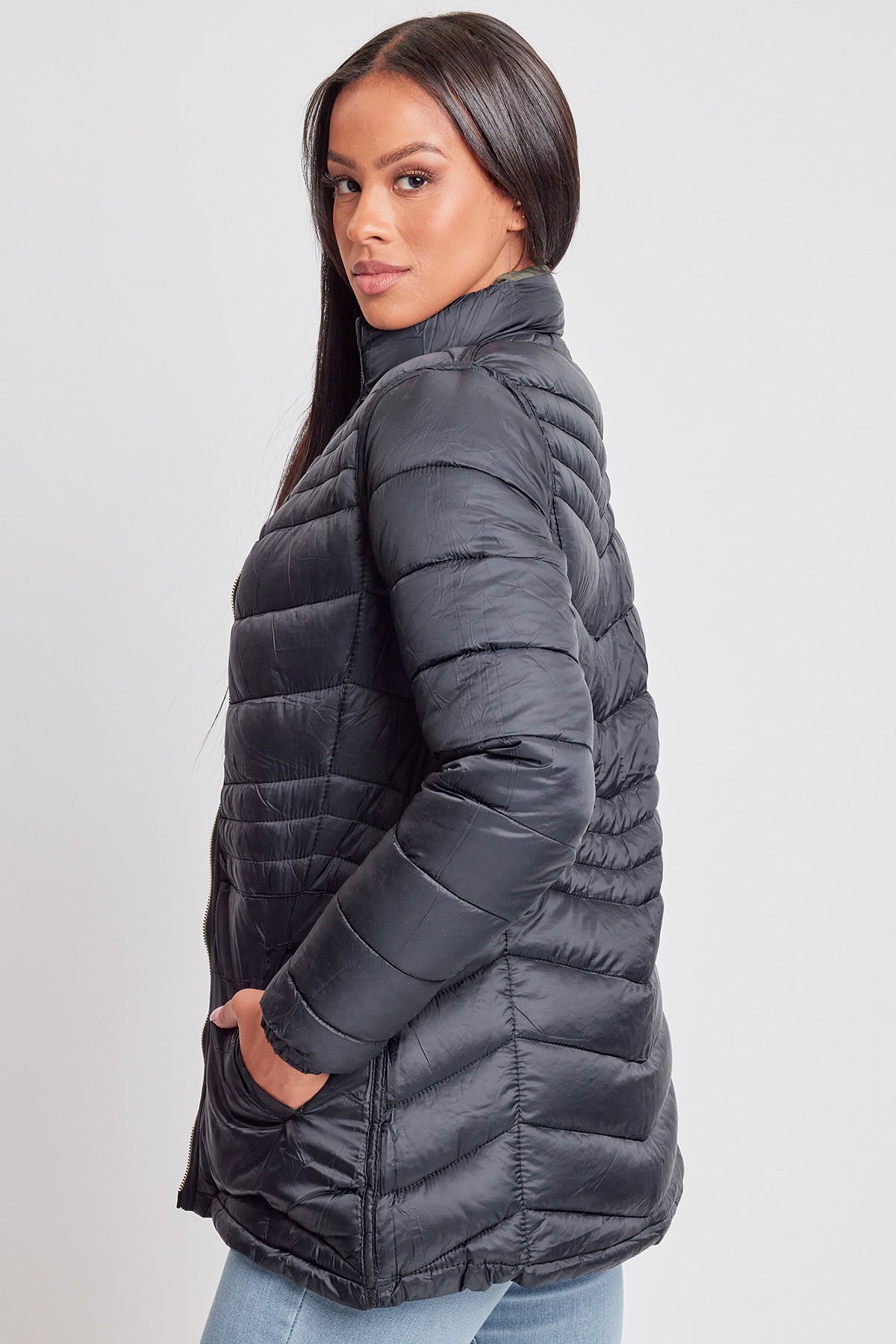 Women's Winter Reversible Puffer Jacket