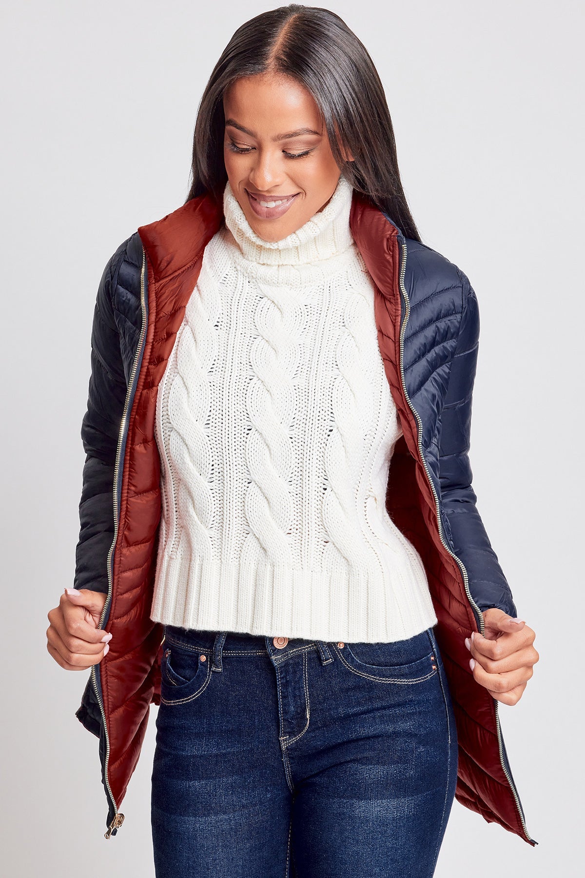 Women's Winter Reversible Puffer Jacket