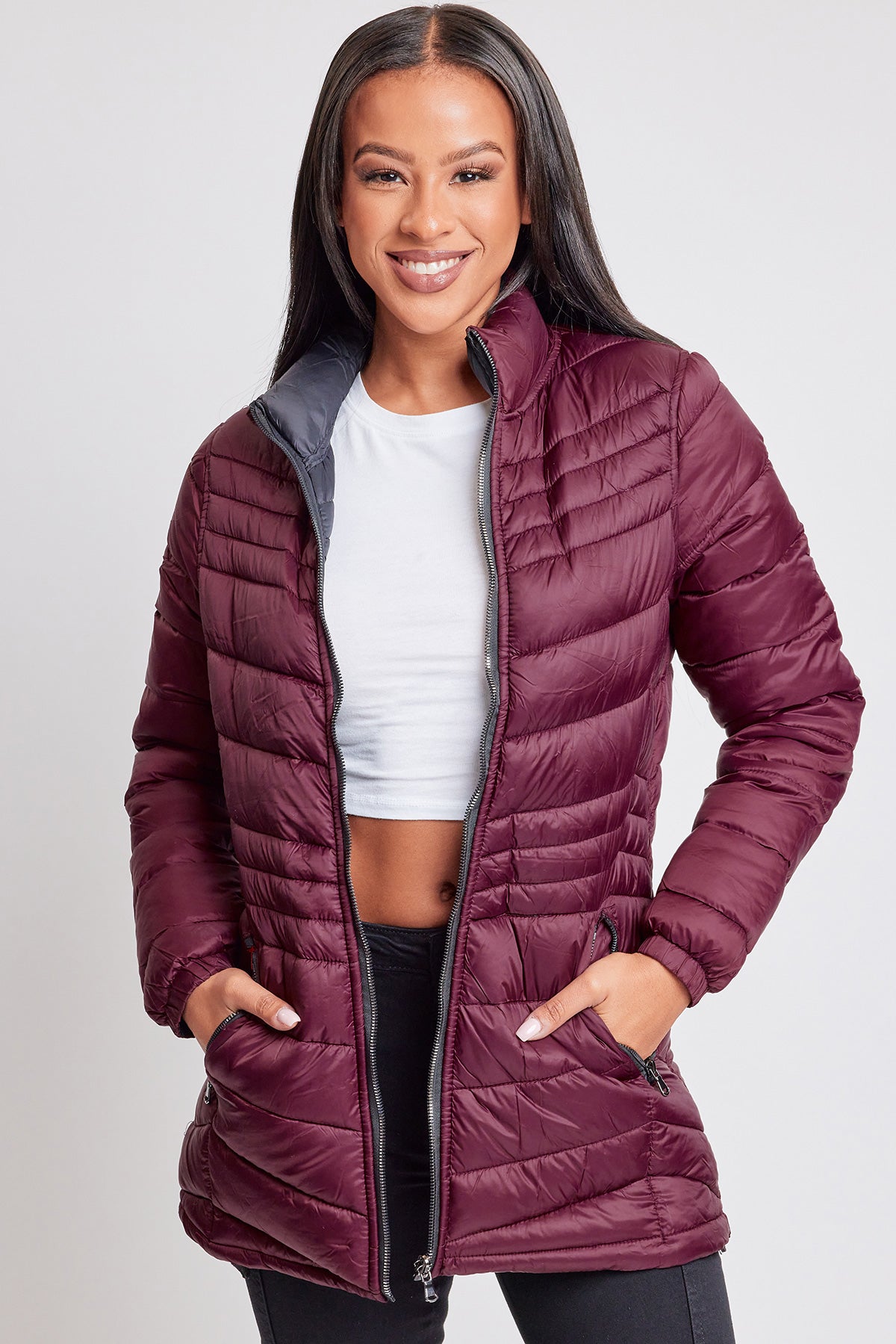 Women's Winter Reversible Puffer Jacket