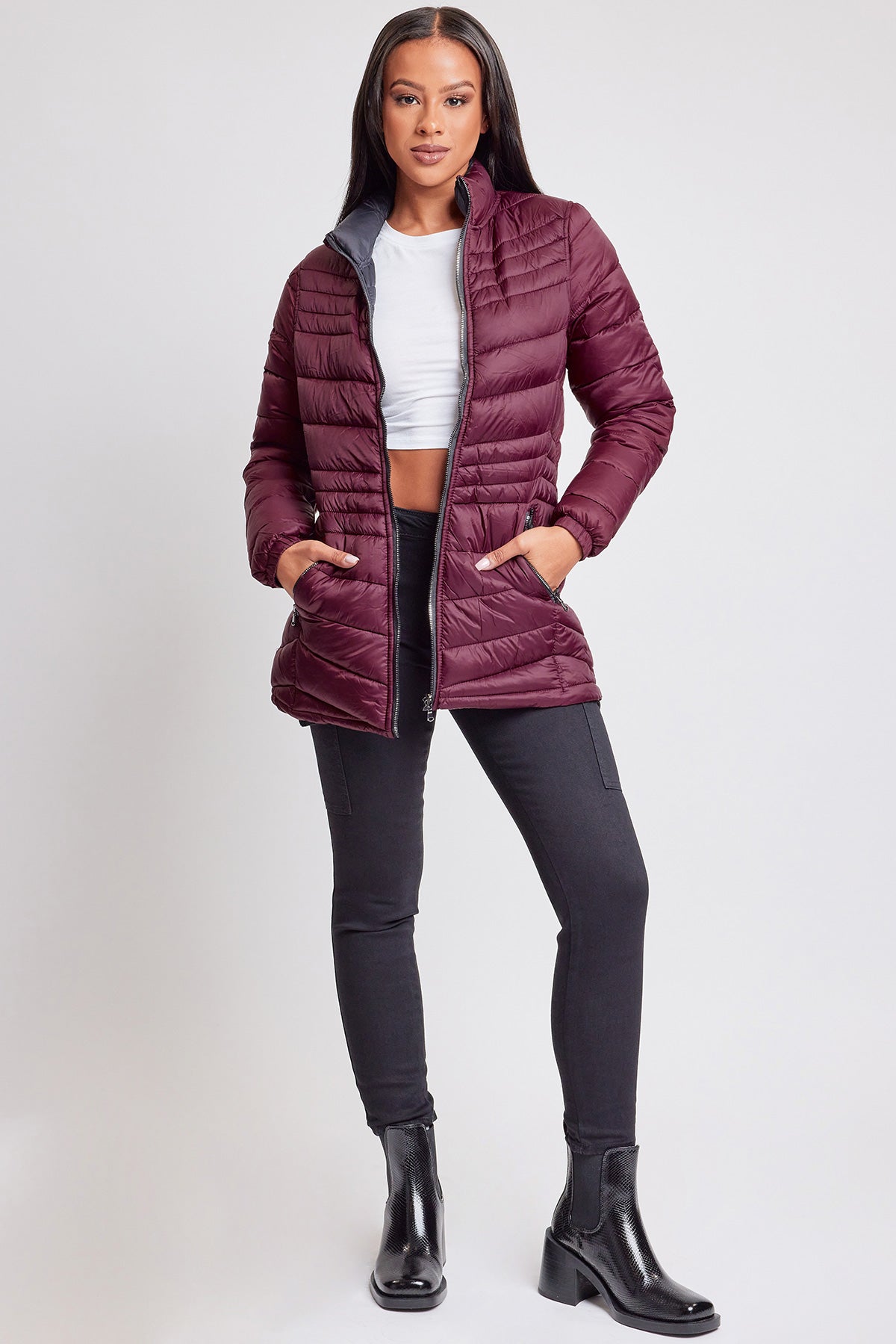 Women's Winter Reversible Puffer Jacket