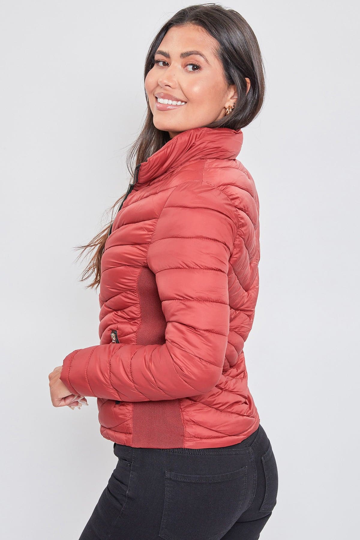 Puffer Jacket With Sherpa Fur Hoodie