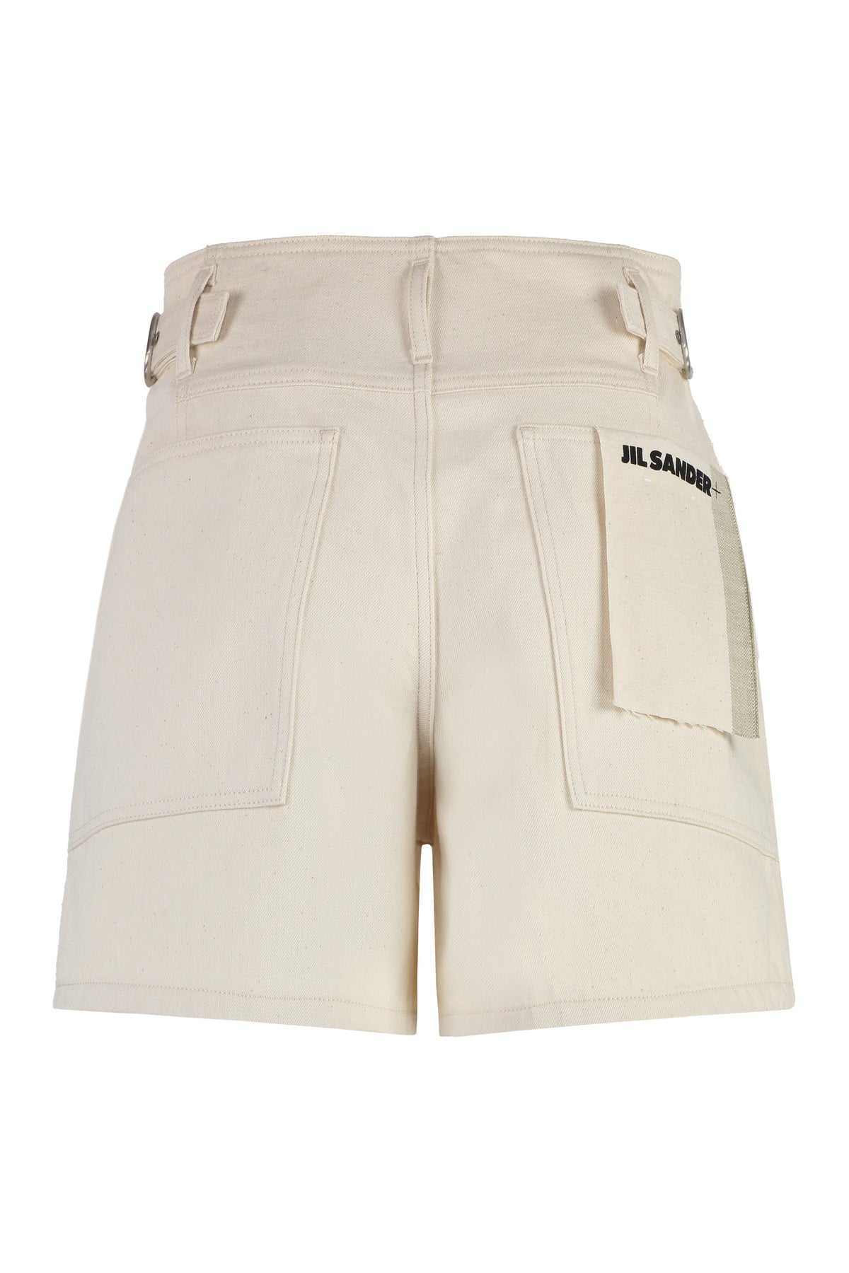 Beige Denim Shorts