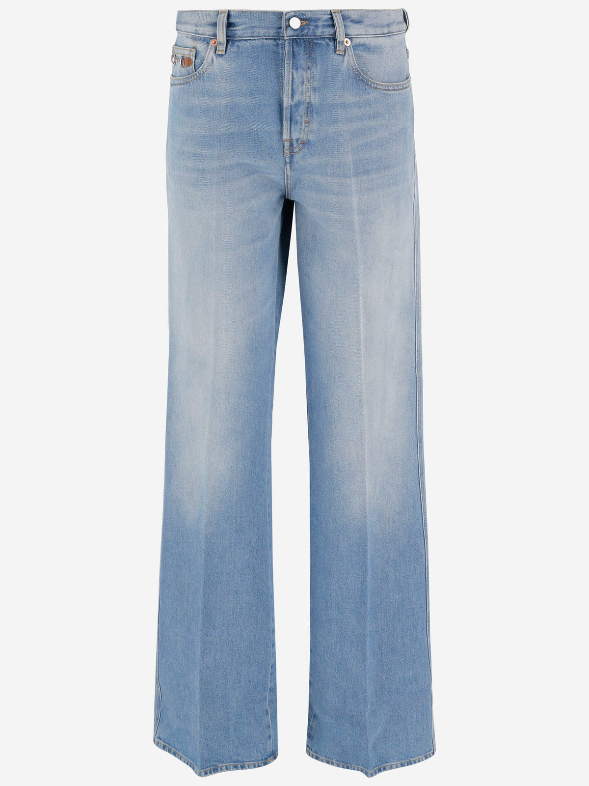 Gucci Flare Jeans in Light Wash, view 4
