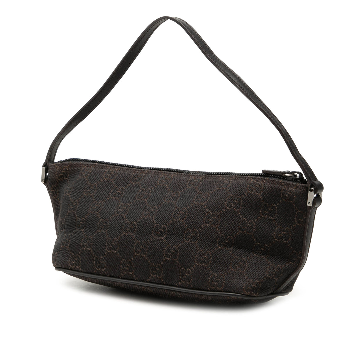 Shoulder Bag Denim Boat Brown (Pre-Owned)