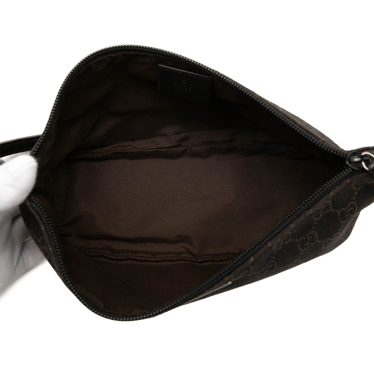 Shoulder Bag Denim Boat Brown (Pre-Owned)