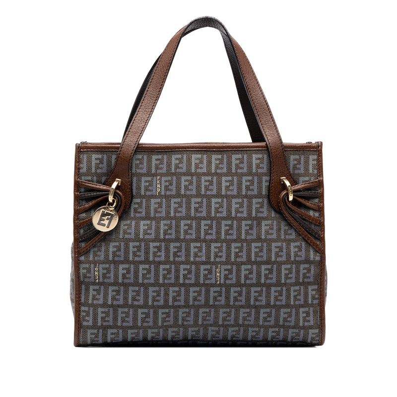 Fendi Denim Handbag Zucchino Grey