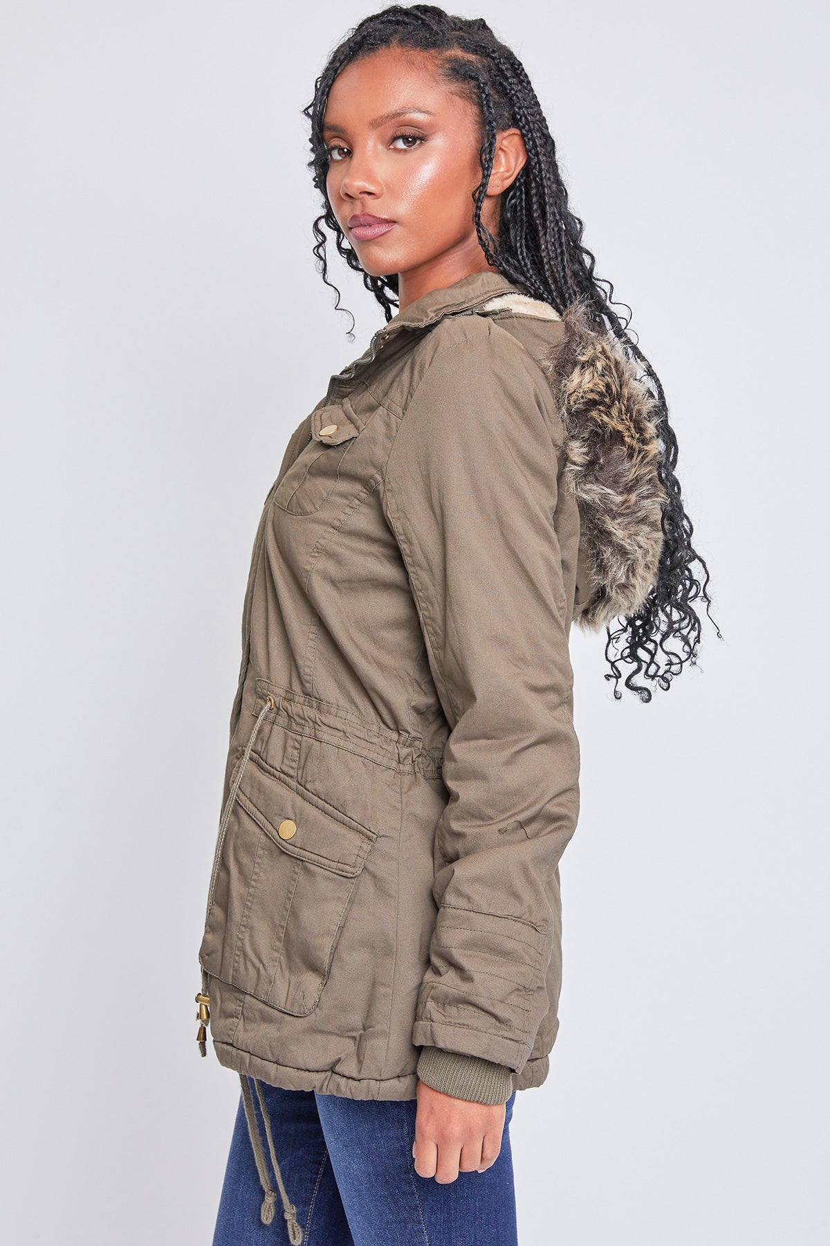 Women's Utility Jacket with Removable Hood